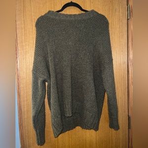 Aerie Xs Army Green oversized sweater